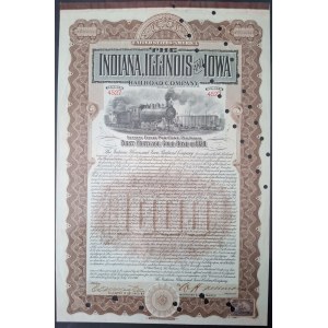 1900. INDIANA ILLINOIS AND IOWA RAILROAD COMPANY. 1000 USD.