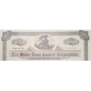1917. MILLER TRAIN CONTROL CORPORATION.