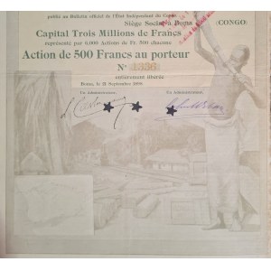 1898. [FERROVIE DI MAYUMBE - CONGO FRANCESE] CHEMINS DE FER VICINAUX DE MAYUMBE.