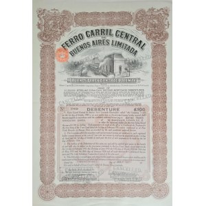 1931. BUENOS AYRES CENTRAL RAILWAY. 500 USD.