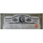 1909. NATIONAL RAILWAYS OF MEXICO. 400 USD IN GOLD. COUPONS. UNPAID.