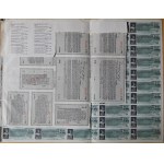 1907. NATIONAL RAILWAYS OF MEXICO. 100 USD IN GOLD. 100 COUPONS. 8 PAGES. UNPAID.