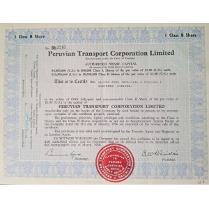 1956. PERUVIAN TRANSPORT CORPORATION LIMITED.