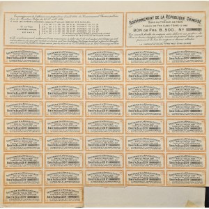 1920. [CHIN RAILROADS] LUNG-TSING-U-HAI RAILROADS.