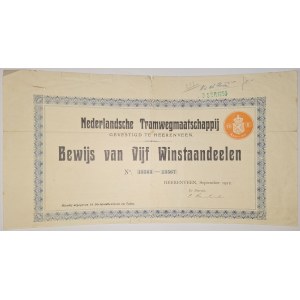 1912. TRAMS IN THE NETHERLANDS IN HEERENVEEN.