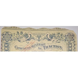 1897. [GENERAL TRAMWAY TRACTION COMPANY OF FRANCE] COMPAGNIE GÉNÉRALE DE TRACTION.