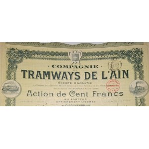 1906. TRAMS IN THE AIN DEPARTMENT—LYON.