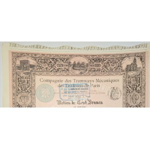 1897. MOTOROVÉ TRAMVAYE V OKOLÍ PAŘÍŽE.