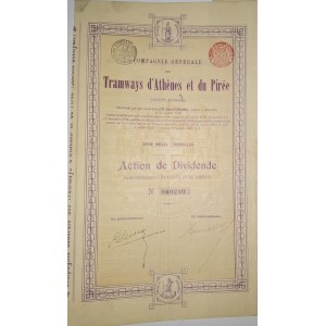 1907. TRAMS IN ATHENS AND PIRAEUS.