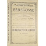 1906. SARAGOSSA ELECTRIC TRAMS. 4 SHARES. ART NOUVEAU.