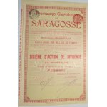 1906. SARAGOSSA ELECTRIC TRAMS. 4 SHARES. ART NOUVEAU.