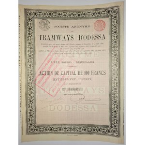 1908. ODESSA TRAMS. 100 FRANCS.
