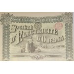 1910. ELECTRICITY AND TRAMS IN ODESSA. 2 SHARES.