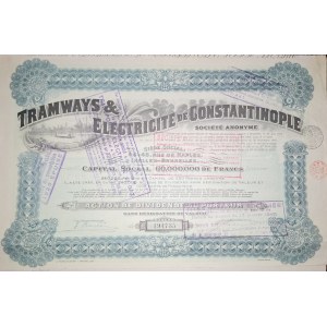 1921. TRAMS AND ELECTRICITY IN CONSTANTINOPLE.