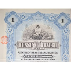 1915. THE RUSSIAN TOBACCO COMPANY. 1 Pfund Sterling.