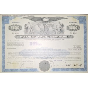 1977. PAN AMERICAN WORLD AIRWAYS INC. $25,000.