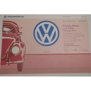 1991. VOLKSWAGEN AKTIENGESELLSCHAFT. 2500 MARK.