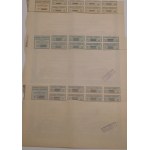 1942. SET OF 3 COMMEMORATIVE STOCKS — FINANCIAL SOCIETY FOR INDUSTRY AND TRANSPORT IN BARCELONA.
