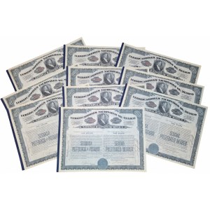 1910. INVESTMENT SET - 10 x NATIONAL RAILWAYS OF MEXICO. UNPAID.