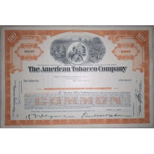 1962–1969. INVESTMENT PORTFOLIO — 10 shares of AMERICAN TOBACCO COMPANY.