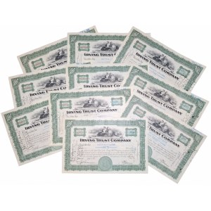 1931-1932. ZESTAW INWESTYCYJNY - 10 x IRVING TRUST COMPANY.