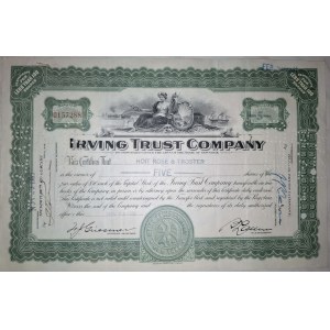 1931-1932. ZESTAW INWESTYCYJNY - 10 x IRVING TRUST COMPANY.
