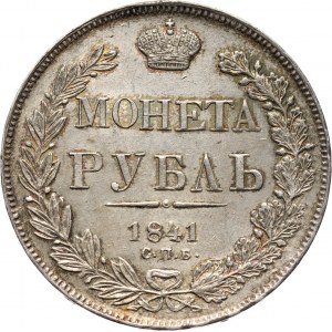 Rosja, Mikołaj I, rubel 1841 СПБ НГ, Petersburg