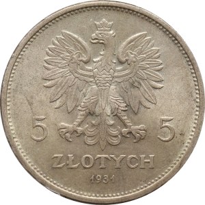 II RP, 5 złotych 1931, Warszawa, Nike