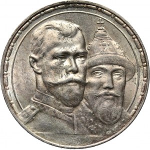 Rosja, Mikołaj II, rubel 1913 (ВС), Petersburg, 300-lecie dynastii Romanowów