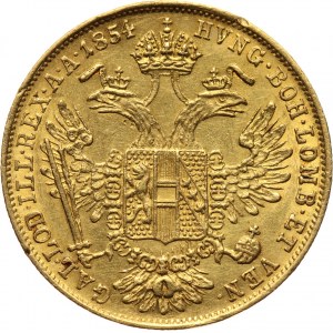 Austria, Franz Joseph I, Ducat 1854 A, Vienna