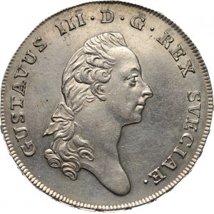 Szwecja, Gustaw III, talar 1776 OL, Sztokholm