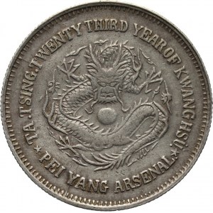 Chiny, Chihli (Pei-Yang), 50 centów, rok 23 (1897)