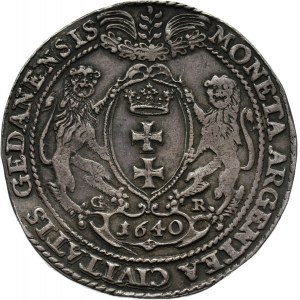 Władysław IV Waza, talar 1640, Gdańsk