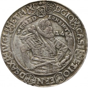 Niemcy, Saksonia-Coburg-Eisenach, Jan Kazimierz i Jan Ernest, talar 1624, Saalfeld