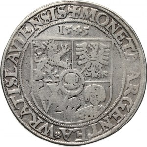 Śląsk, Wrocław, Ferdynand I, talar 1545, Wrocław
