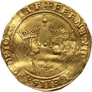 Spain, Ferdinand V and Isabel I 1476-1516, 2 Excelentes ND, Seville