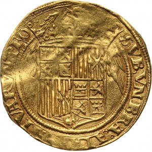 Spain, Ferdinand V and Isabel I 1476-1516, 2 Excelentes ND, Seville