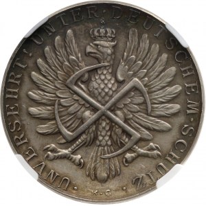 II RP, 5 złotych 1928/39, Amrogowicz, Matka Boska i orzeł ze swastyką