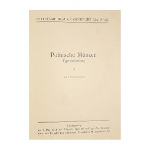 Leo Hamburger, katalog aukcyjny, Polnische Münzen, Frankfurt, 9 maja 1932