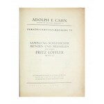 Adolph E. Cahn, katalogi aukcyjne, Katalog No. 51, Katalog No. 73, Katalog No. 82