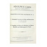 Adolph E. Cahn, katalogi aukcyjne, Katalog No. 51, Katalog No. 73, Katalog No. 82