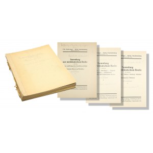 Felix Schlessinger, katalogi aukcyjne, trzy katalogi w zbiorczej oprawie