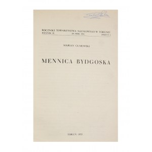 Marian Gumowski, Mennica Bydgoska, Toruń 1955