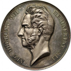 XIX wiek, medal w srebrze z 1832 roku, Robert Cutlar Fergusson, obrońca spraw polskich w Parlamencie Brytyjskim, autorstwa Władysława Oleszczyńskiego