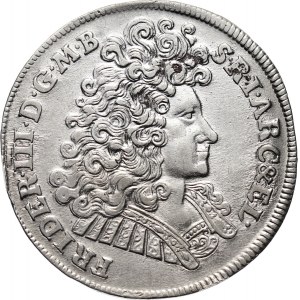 Niemcy, Brandenburgia-Prusy, Fryderyk III, 2/3 talara 1690 LCS, Berlin
