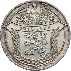Czechosłowacja, medal w srebrze 1928, Kremnica