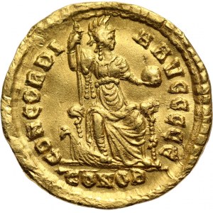 Cesarstwo Rzymskie, Arkadiusz 383-408, solidus, Konstantynopol