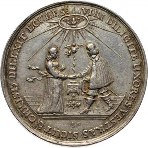 Jan II Kazimierz, zaślubinowy medal autorstwa Johanna Höhna