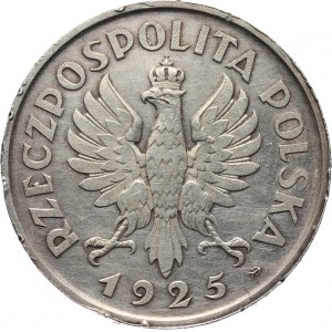 II RP, 5 złotych 1925, Warszawa, Konstytucja, 81 perełek