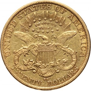 Stany Zjednoczone Ameryki, 20 dolarów 1892 CC, Carson City